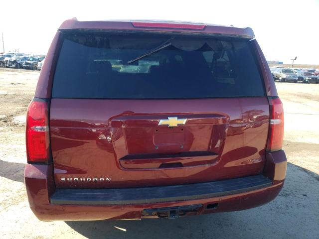 1GNSKHKC0JR384732 - 2018 CHEVROLET SUBURBAN K1500 LT RED photo 6