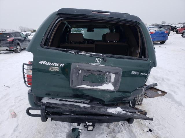 JT3HN86R410344798 - 2001 TOYOTA 4RUNNER SR5 GREEN photo 6