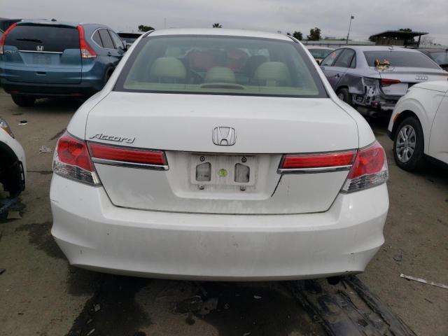 1HGCP2F4XCA227470 - 2012 HONDA ACCORD LXP WHITE photo 6