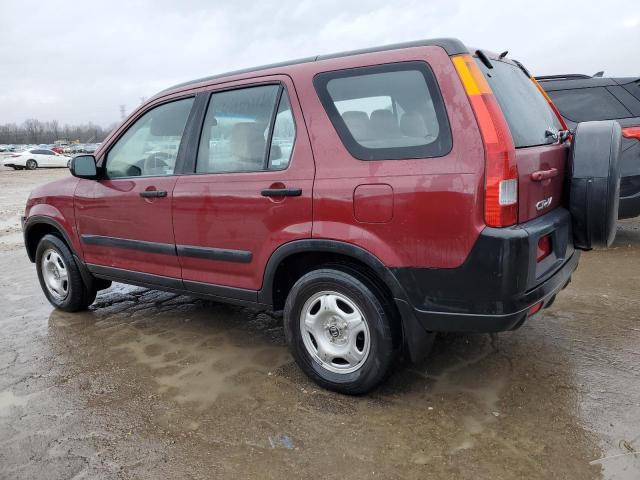 SHSRD68483U105275 - 2003 HONDA CR-V LX BURGUNDY photo 2