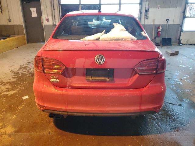 3VW4T7AJ1EM261101 - 2014 VOLKSWAGEN JETTA GLI RED photo 6