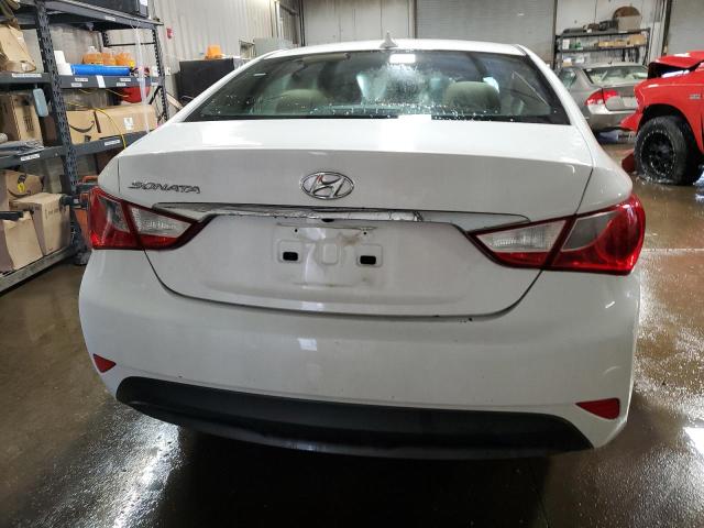 5NPEB4AC5EH894989 - 2014 HYUNDAI SONATA GLS WHITE photo 6