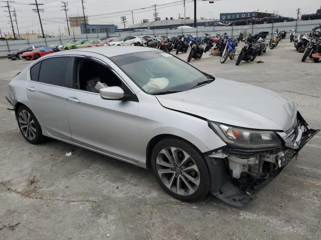 1HGCR2F53FA034049 - 2015 HONDA ACCORD SPORT SILVER photo 4