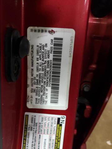 5Y2SM62834Z438323 - 2004 PONTIAC VIBE ORANGE photo 12