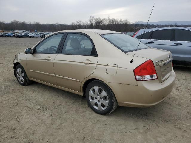 KNAFE221595665874 - 2009 KIA SPECTRA EX GOLD photo 2