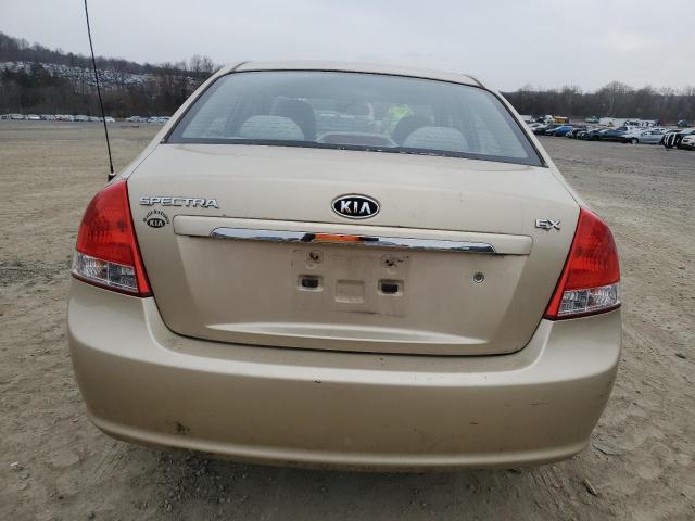 KNAFE221595665874 - 2009 KIA SPECTRA EX GOLD photo 6