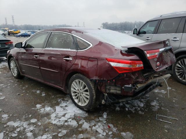 4T1BD1EB8FU048291 - 2015 TOYOTA AVALON HYBRID BURGUNDY photo 2