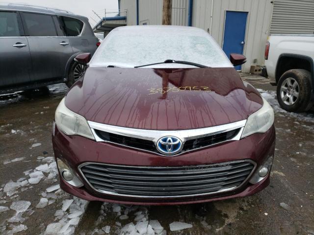 4T1BD1EB8FU048291 - 2015 TOYOTA AVALON HYBRID BURGUNDY photo 5