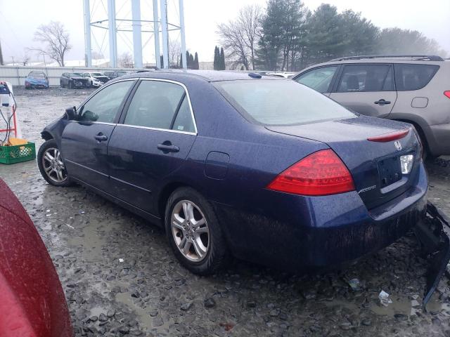 1HGCM56877A117561 - 2007 HONDA ACCORD EX BLUE photo 2