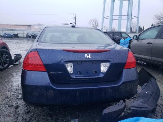 1HGCM56877A117561 - 2007 HONDA ACCORD EX BLUE photo 6