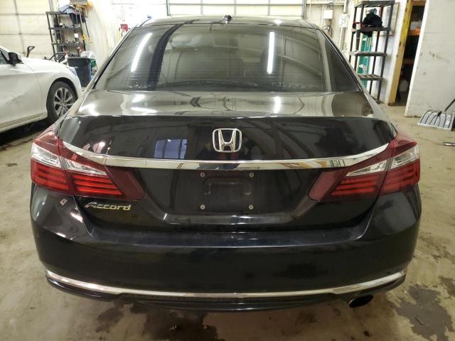 1HGCR2F81GA037186 - 2016 HONDA ACCORD EXL BLACK photo 6