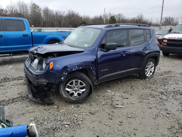 ZACCJBABXJPJ27823 - 2018 JEEP RENEGADE SPORT BLUE photo 1