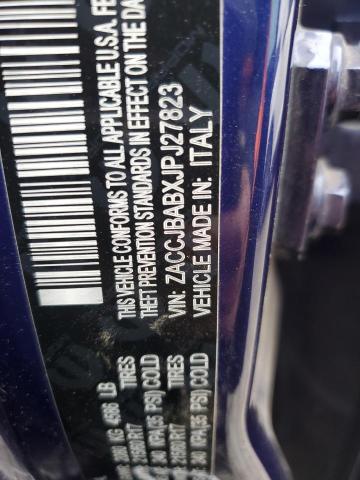 ZACCJBABXJPJ27823 - 2018 JEEP RENEGADE SPORT Կապույտ լուսանկար 13