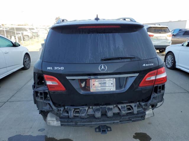 4JGDA5HB2CA033657 - 2012 MERCEDES-BENZ ML 350 4MATIC BLACK photo 6