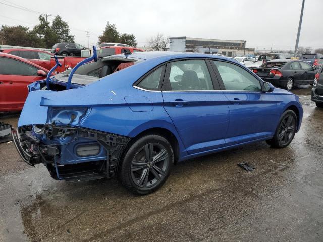 3VW7M7BU0NM011190 - 2022 VOLKSWAGEN JETTA SE BLUE photo 3