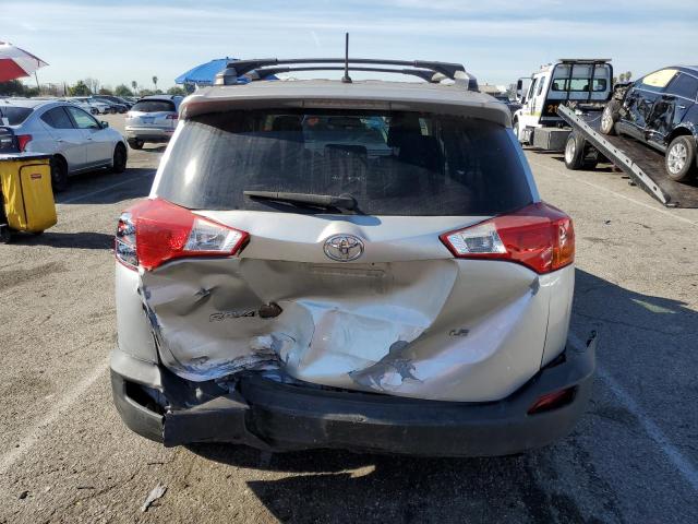 2T3ZFREV2DW068834 - 2013 TOYOTA RAV4 LE SILVER photo 6