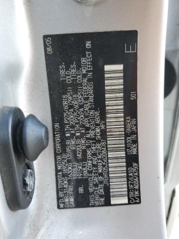 JTEHT05J562084787 - 2006 TOYOTA LAND CRUIS SILVER photo 12