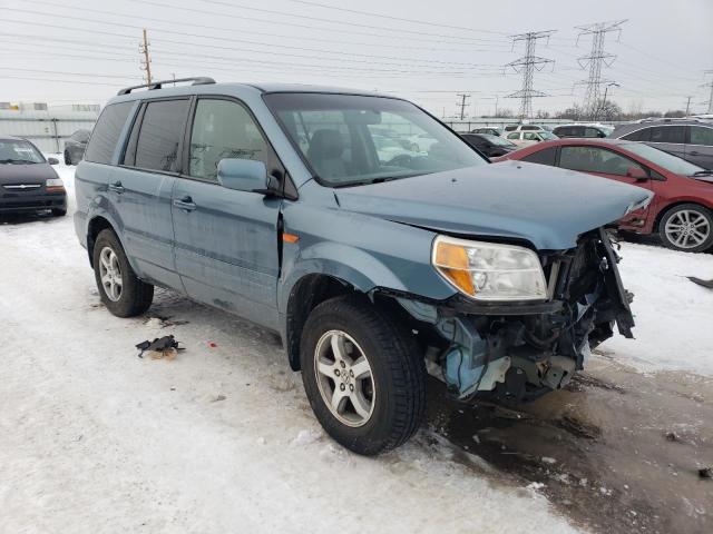 5FNYF18666B019209 - 2006 HONDA PILOT EX BLUE photo 4