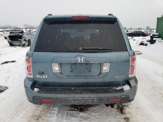 5FNYF18666B019209 - 2006 HONDA PILOT EX BLUE photo 6