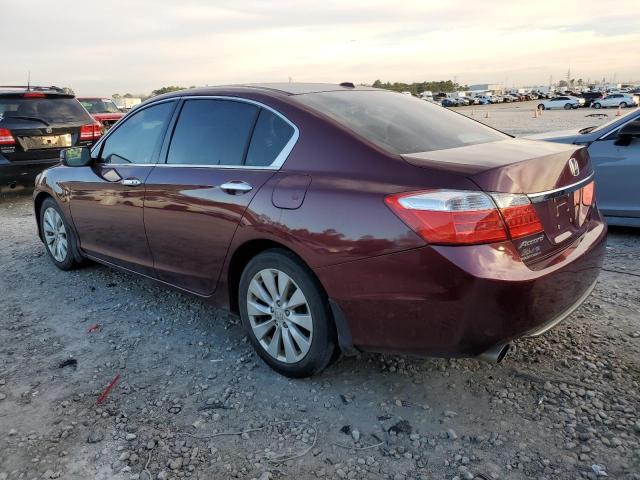 1HGCR3F81DA042454 - 2013 HONDA ACCORD EXL BURGUNDY photo 2