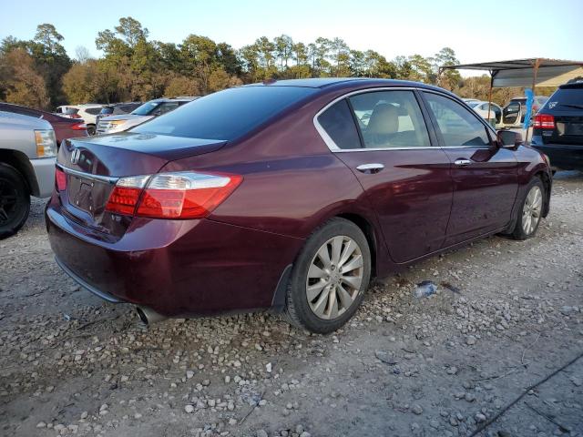 1HGCR3F81DA042454 - 2013 HONDA ACCORD EXL BURGUNDY photo 3