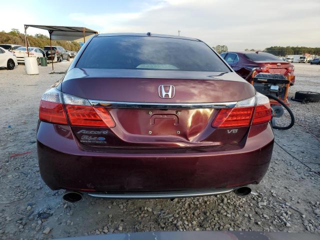 1HGCR3F81DA042454 - 2013 HONDA ACCORD EXL BURGUNDY photo 6