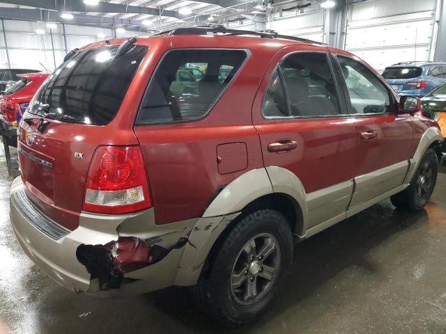 KNDJC733265580390 - 2006 KIA SORENTO EX RED photo 3