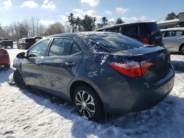 2T1BURHE0HC814412 - 2017 TOYOTA COROLLA L GRAY photo 2