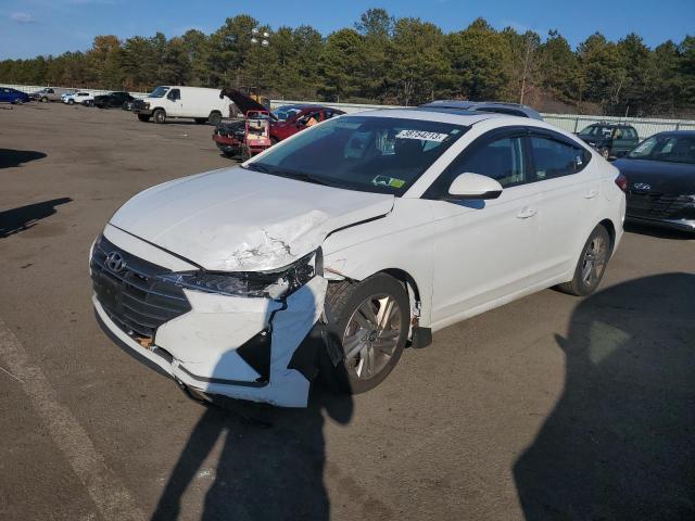 5NPD84LF0KH447175 - 2019 HYUNDAI ELANTRA SEL WHITE photo 1