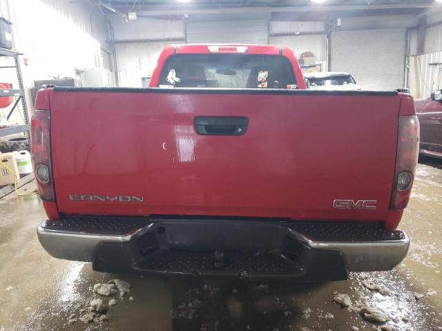 1GTDT148268138664 - 2006 GMC CANYON RED photo 6