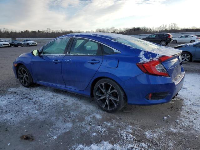 2HGFC2F89KH531059 - 2019 HONDA CIVIC SPORT BLUE photo 2