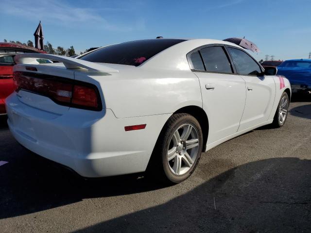 2B3CL3CG8BH606791 - 2011 DODGE CHARGER WHITE photo 3