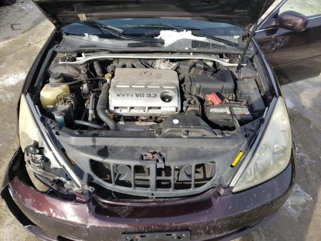 JTHBA30G855066924 - 2005 LEXUS ES 330 BURGUNDY photo 11