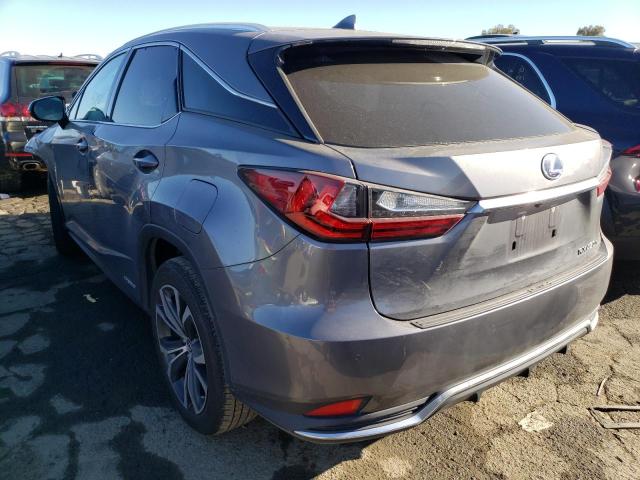 2T2HGMDA4MC065059 - 2021 LEXUS RX 450H GRAY photo 2