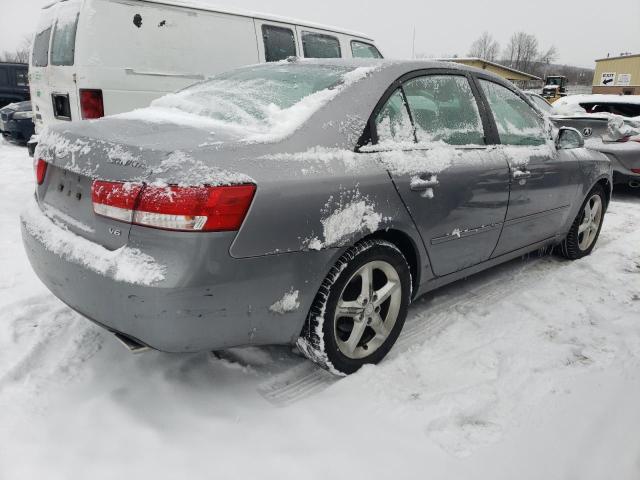 5NPEU46F48H321258 - 2008 HYUNDAI SONATA SE GRAY photo 3