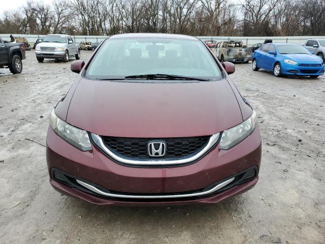 19XFB2F51DE098309 - 2013 HONDA CIVIC LX BURGUNDY photo 5