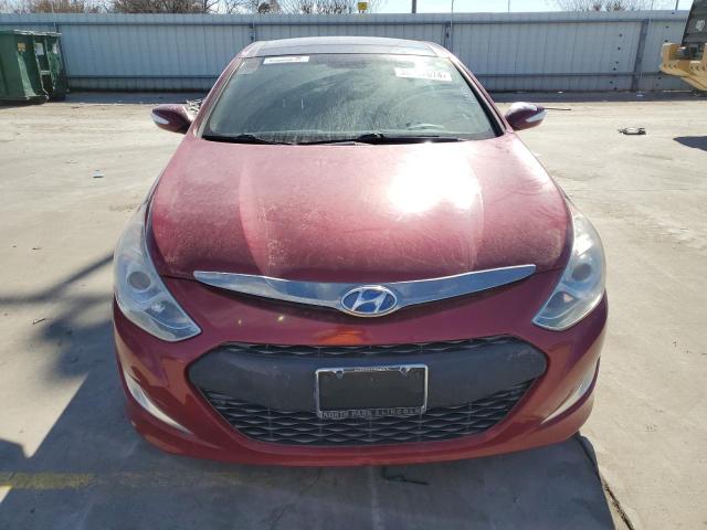 KMHEC4A47FA120933 - 2015 HYUNDAI SONATA HYBRID RED photo 5