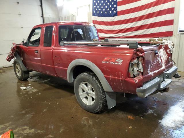 1FTZR45E63PB43300 - 2003 FORD RANGER SUPER CAB RED photo 2