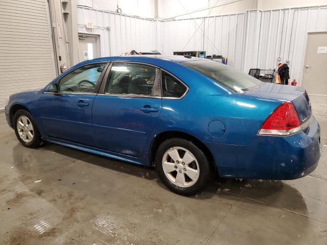 2G1WB5EK5A1146565 - 2010 CHEVROLET IMPALA LT BLUE photo 2