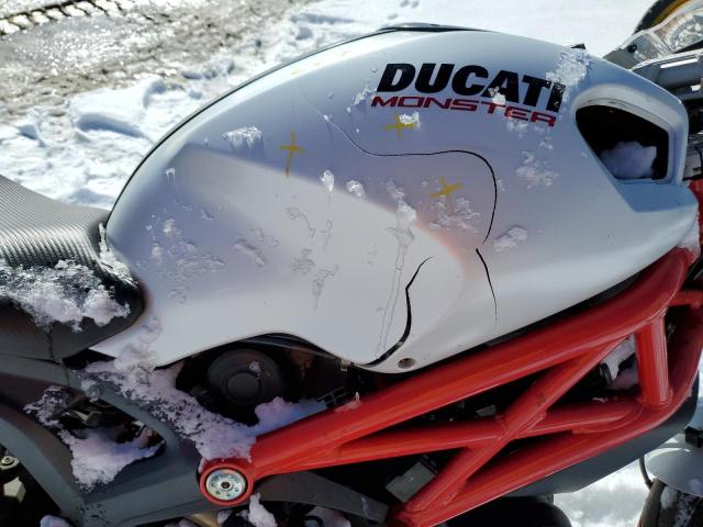 ZDM1RANN3BB038175 - 2011 DUCATI MONSTER 796 WHITE photo 9