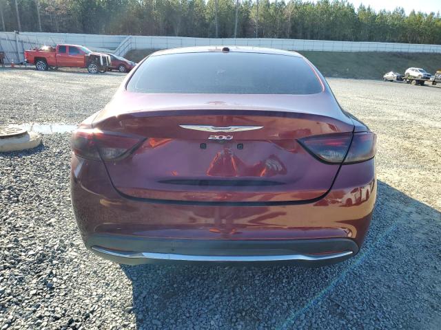 1C3CCCAB0FN744266 - 2015 CHRYSLER 200 LIMITED BURGUNDY photo 6