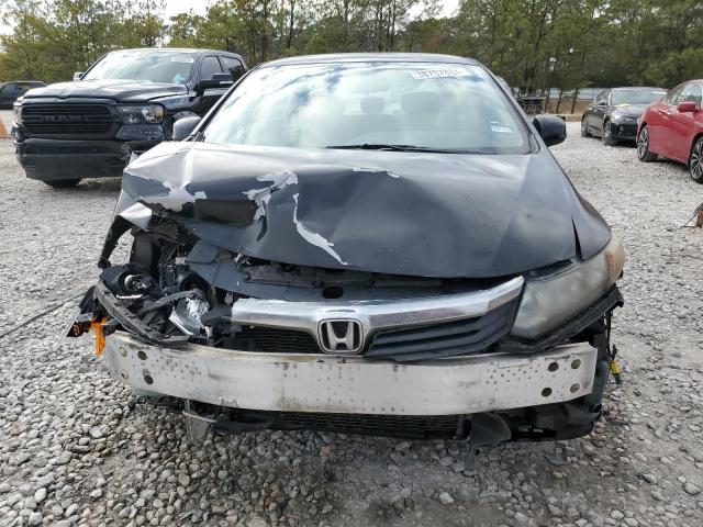 2HGFB2F55CH605393 - 2012 HONDA CIVIC LX BLACK photo 5