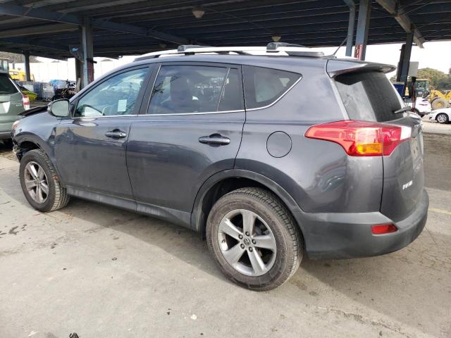 2T3WFREV9FW226107 - 2015 TOYOTA RAV4 XLE GRAY photo 2