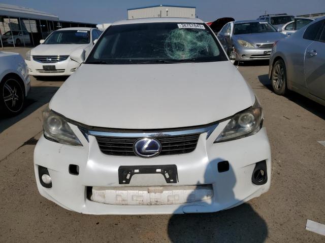 JTHKD5BH9C2049685 - 2012 LEXUS CT 200 WHITE photo 5