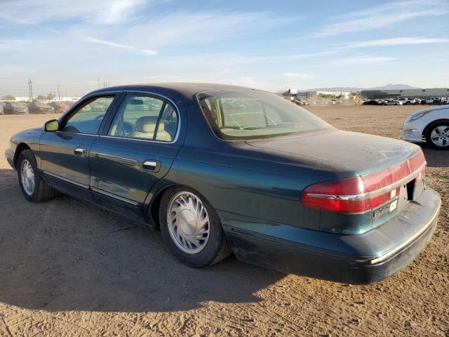 1LNLM97V6VY603692 - 1997 LINCOLN CONTINENTA GREEN photo 2