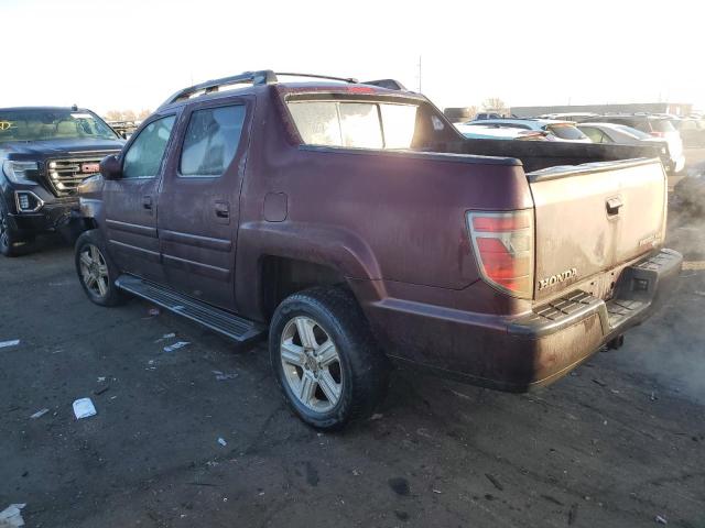 5FPYK1F54CB458336 - 2012 HONDA RIDGELINE RTL MAROON photo 2