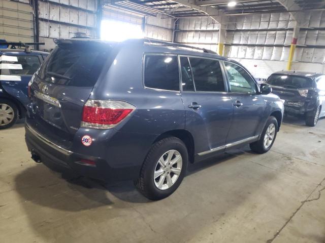 5TDBK3EH0CS139968 - 2012 TOYOTA HIGHLANDER BASE Bleu photo 3
