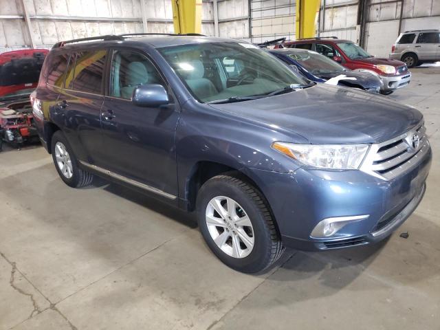 5TDBK3EH0CS139968 - 2012 TOYOTA HIGHLANDER BASE Bleu photo 4