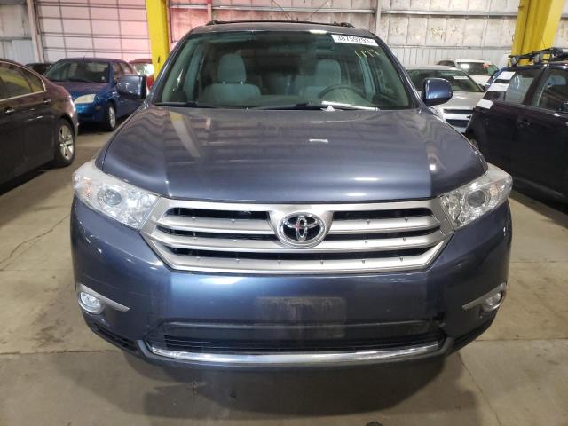 5TDBK3EH0CS139968 - 2012 TOYOTA HIGHLANDER BASE Bleu photo 5