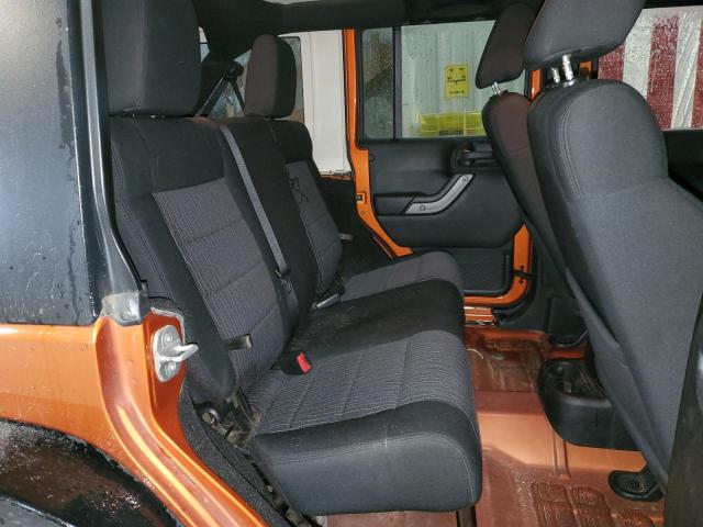 1J4BA3H15BL515818 - 2011 JEEP WRANGLER U SPORT Помаранчевий фото 11